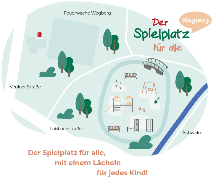 Spielplatz Übersicht Karte Wegberg Fußbachstraße Ecke Venloer Straße