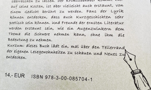 Buch der Siebenschreiber "7 mal anders" Die Welt aus Sicht der Wegberger SiebenSchreiber | Rückseite