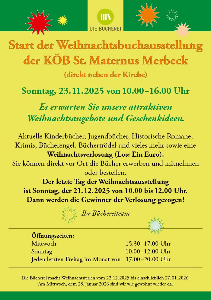 weihnachtsbuchausstellung-koeb-merbeck Weihnachtsbuchausstellung | Geschenke für weihnachten in der KÖB Merbeck