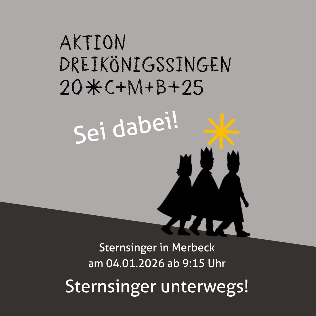 Dreikönigssingen der sTernsinger am 4. Januar 2026 in Wegberg Merbeck