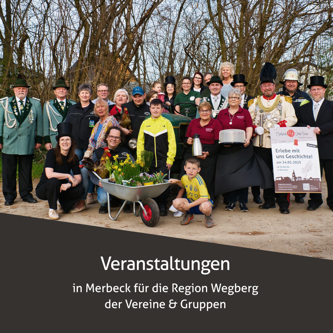 Veranstaltungen der Vereine und Gruppen in Merbeck für die Region Wegberg in Kreis Heinsberg / NRW 