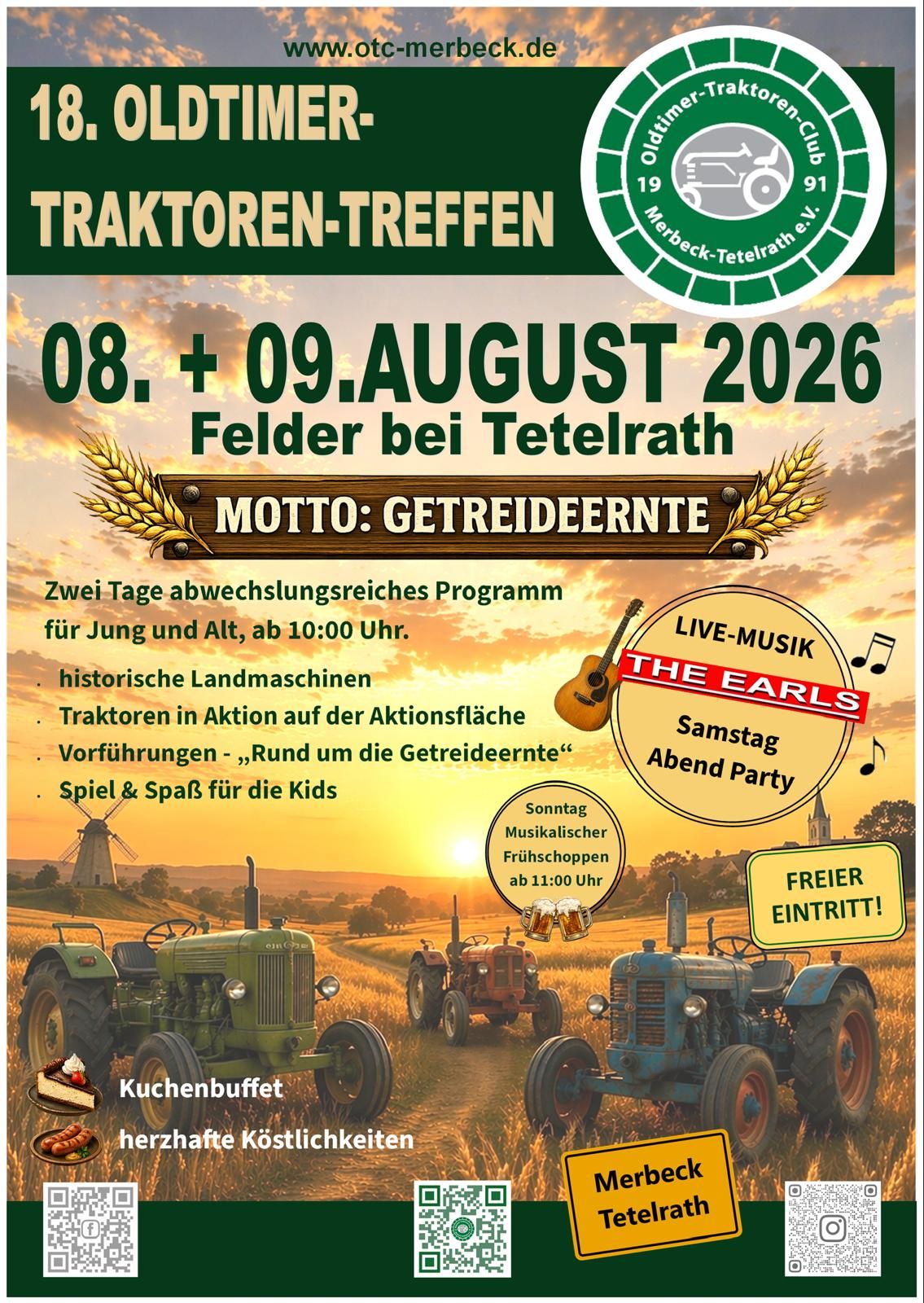 Traktor Oldtimer Treff in Wegberg Tetelrath im Kreis Heinsberg