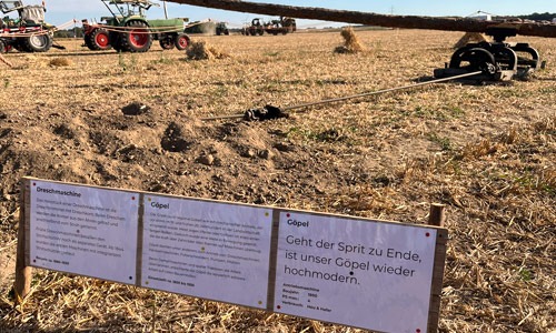 Göpel / auch Göbel als Antriebsmaschine historisch | Oldtimer Traktor Treff 2026 in Tetelrath - Merbeck in Wegberg im Kreis Heinsberg / NRW