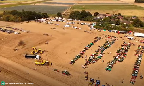 Überblick Drohnenaufnahme | Oldtimer Traktor Treff 2026 in Tetelrath - Merbeck in Wegberg im Kreis Heinsberg / NRW