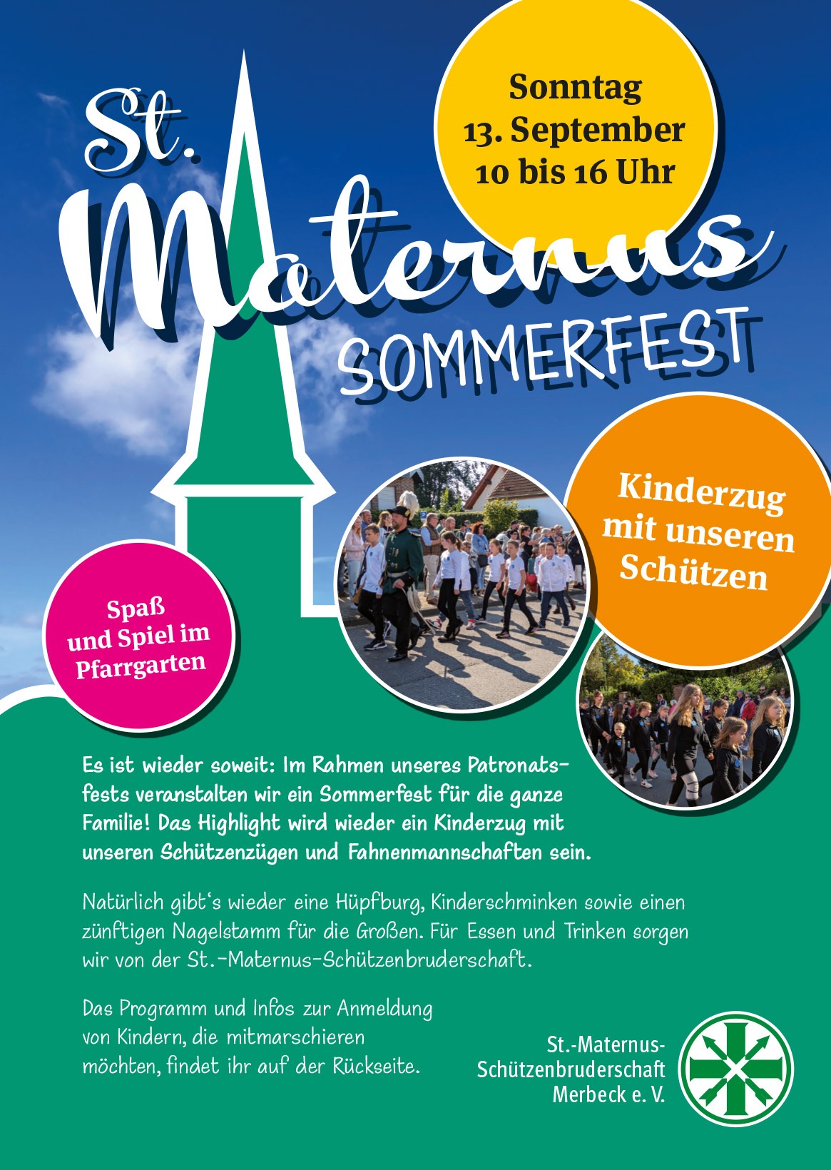 Patronatsfest - Spätkirmes in Wegberg Merbeck im Kreis Heinsberg | Informationen zum Kinderzug