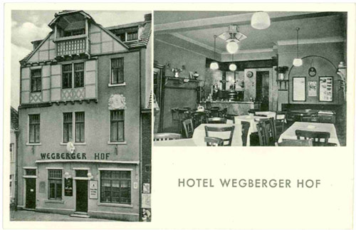 Stadtführung "Wirtschaftswunder" in Wegberg über Gaststätten wie den Wegberger Hof von Alwine Storms zertifizierte Gästeführerin